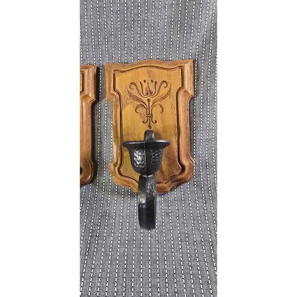 Vintage Homco wall sconces - Picture 2 of 10